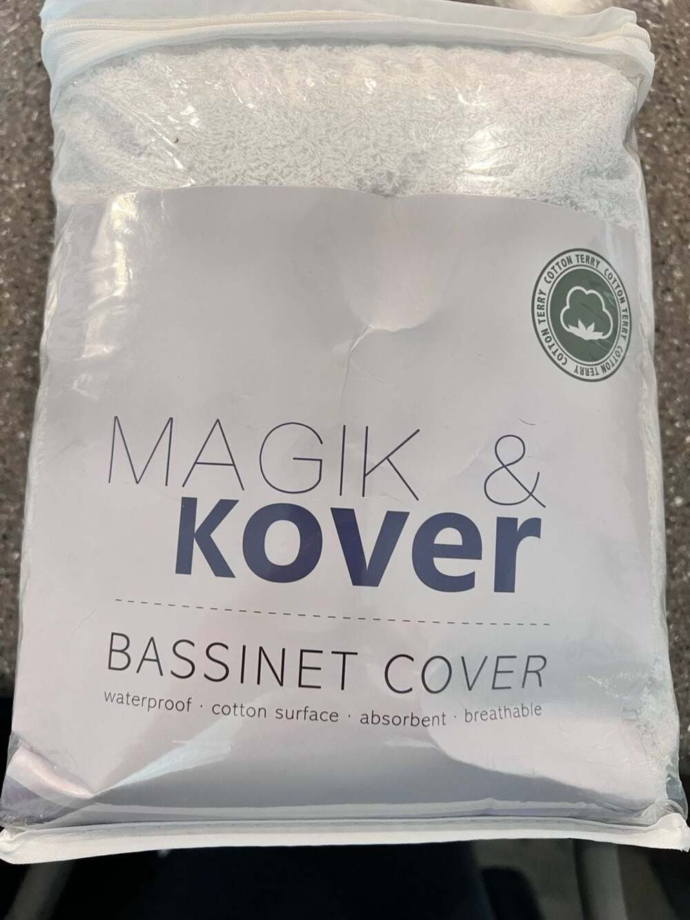 Magik & Kover Bassinet Cover Waterproof Cotton Terry